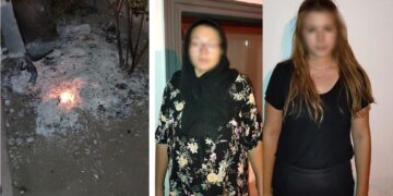 ESKİ THK ÜNİVERSİTESİ REKTÖRÜ BAN'IN ŞOFÖRÜ AHMET K'NİN EŞİ VE BALDIZI EVRAKLARI YAKARKEN YAKALANDI (MEHMET KALAY/ANKARA-İHA)
Ankara Cumhuriyet Başsavcılığınca hakkında yürütülen soruşturma kapsamında gözaltına alınan eski Türk Hava Kurumu Üniversitesi Rektörü Ünsal Ban'ın şoförü Ahmet K.'nin evinde arama yapıldı. Aramalarda eşi Neslihan K. ile baldızı Zeynep Naz H. bazı evrek ve dijital materyalleri bahçede yakarken yakalandı. Edinilen bilgiye göre yurt dışına kaçmak isterken Muğla'nın Milas ilçesinde yakalanan Ünsal Ban ile yanında bulunan şoförü Ahmet K. de gözaltına alındı. Ban ile birlikte Ankara'ya getirilen Ahmet K'nin Asayiş Şubesi Gasp Büro Amirliğindeki işlemleri sürerken arama yapmak için Gölbaşı ilçesindeki evine giden polis ekiperi eşi Neslihan K. ve baldızı Zeynep Naz H.'yi bazı evrak ve dijital materyalleri bahçede yakarken yakaladı.