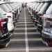 In this Wednesday, Nov. 28, 2018, photograph, a long lines of unsold 2019 Pilot sports-utility vehicles sit at a Honda dealership in Highlands Ranch, Colo. Emotions run high when you’re buying a new or used car. So it’s easy to overlook details that could cost you in the long run. (AP Photo/David Zalubowski)